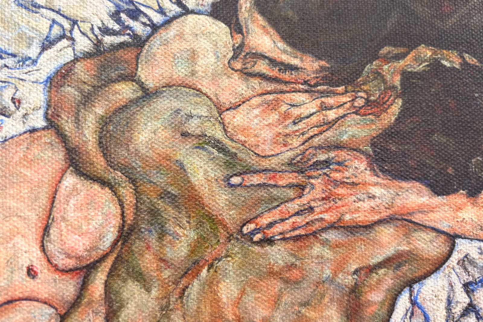 Uścisk, 1917 - Egon Schiele