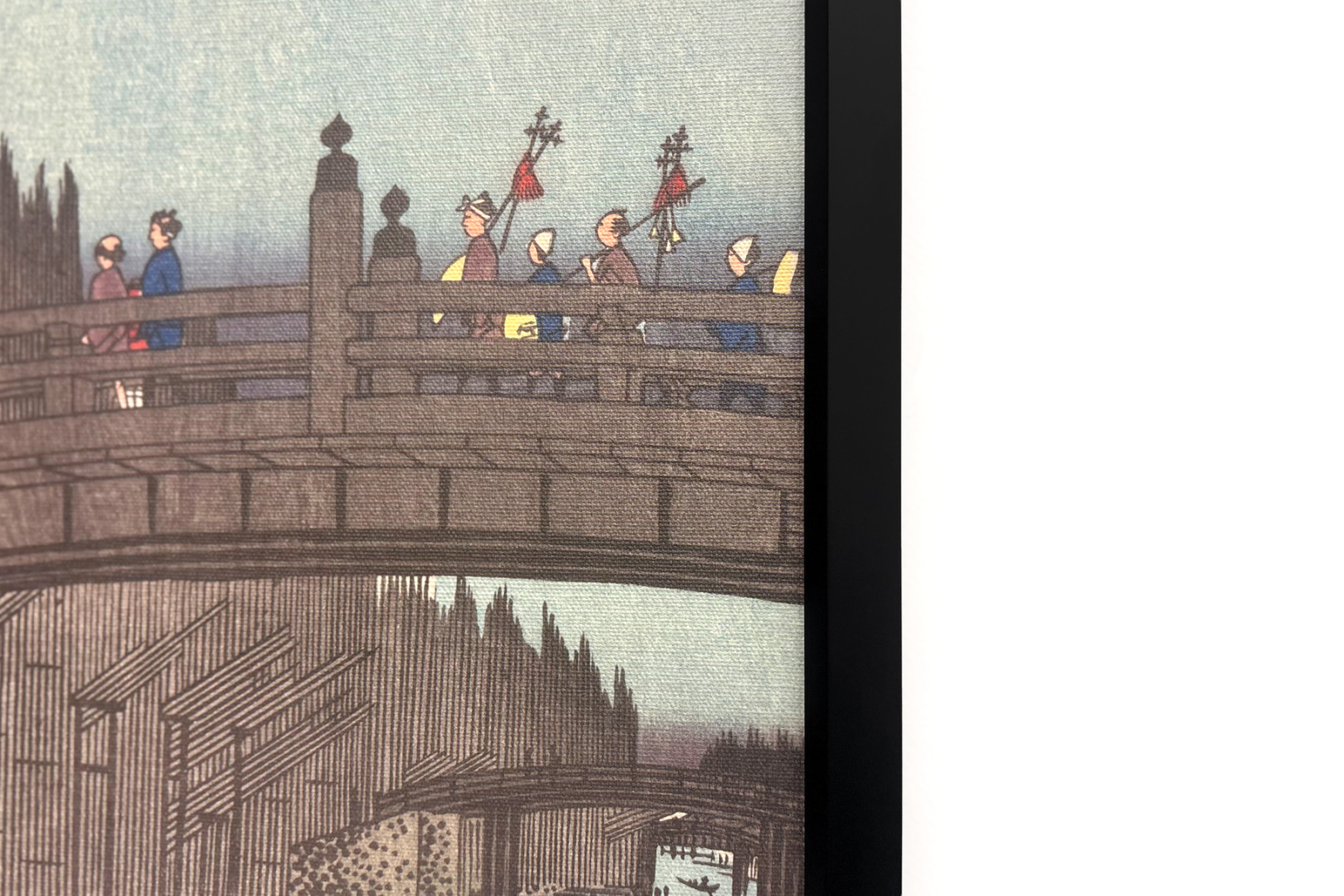 Targ Bambusowy na Moście Stołecznym, 1857., 1857. - Ando Hiroshige