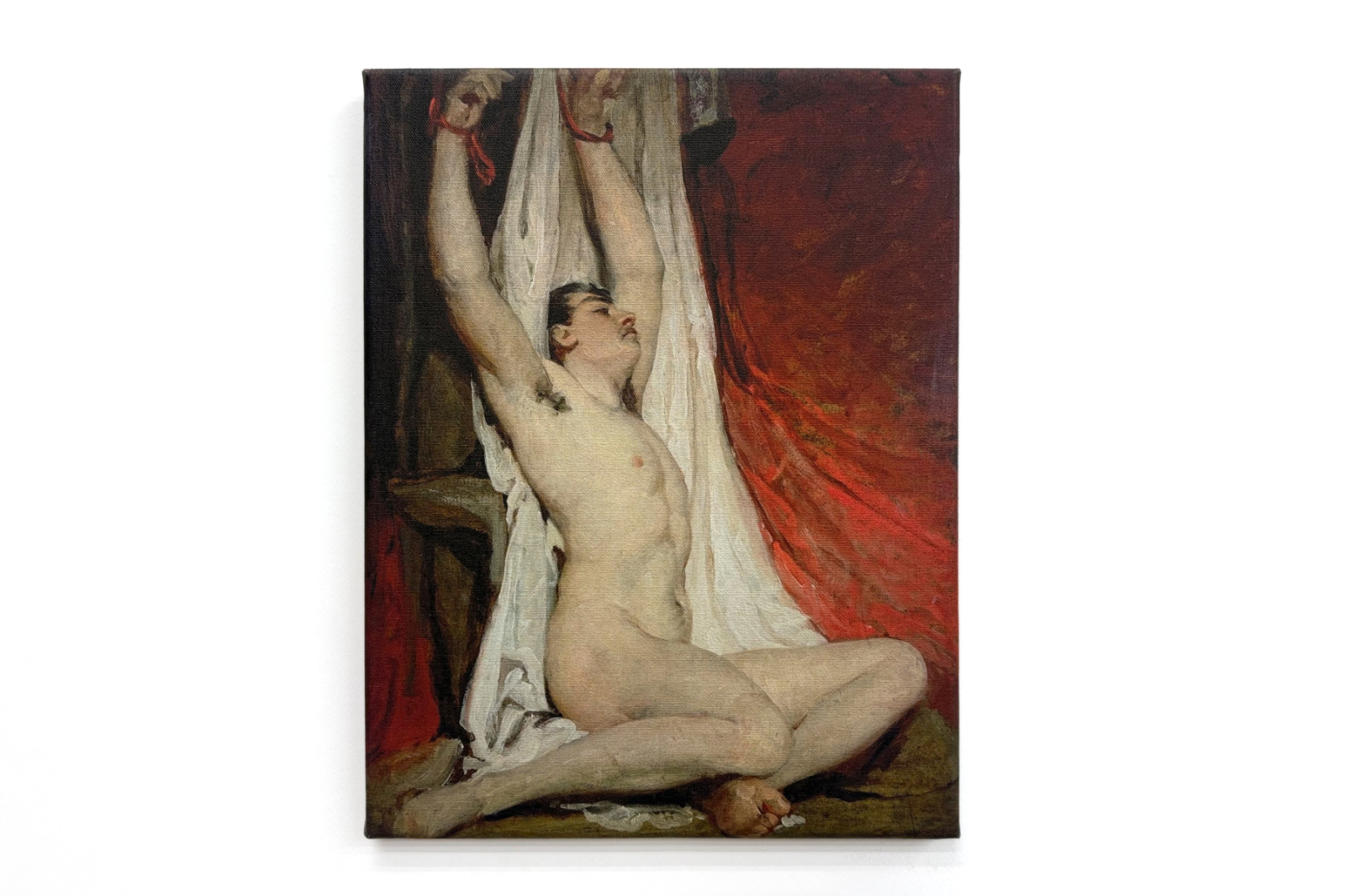 Akt męski z uniesionymi ramionami - William Etty