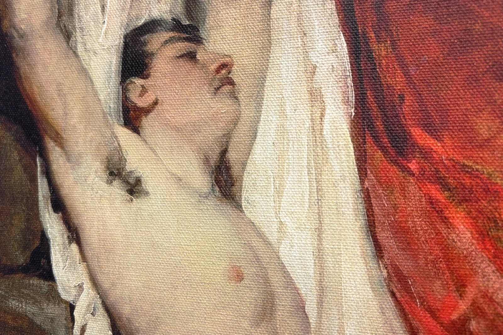 Akt męski z uniesionymi ramionami - William Etty