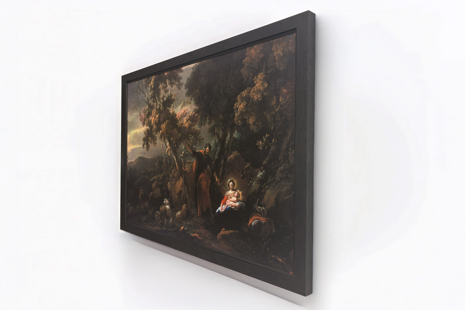 Odpocznij podczas ucieczki do Egiptu, XVII wiek. - Nicolaes Pietersz. Berchem