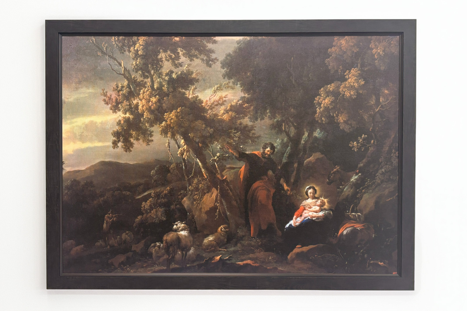 Odpocznij podczas ucieczki do Egiptu, XVII wiek. - Nicolaes Pietersz. Berchem