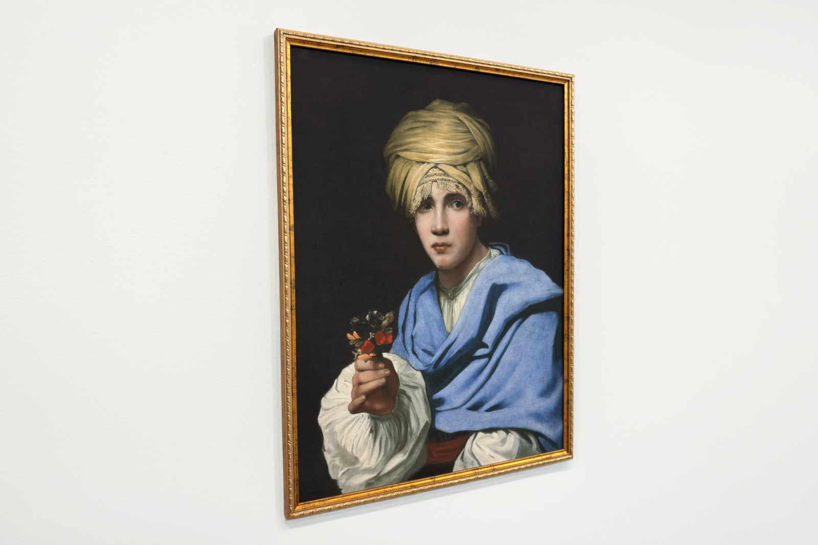 Chłopiec w turbanie trzymający nosegay - Michiel Sweerts