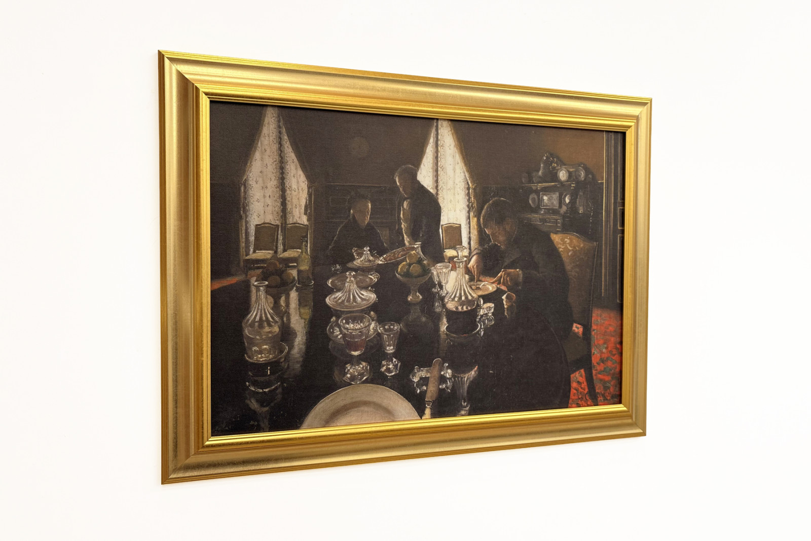 Diner - Kolacja na rue Miromesnil, w domu rodziny Caillebotte (olej na płótnie) - Gustave Caillebotte