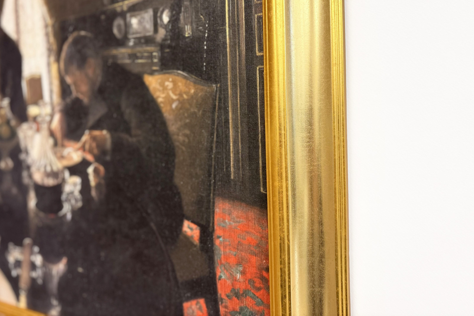 Diner - Kolacja na rue Miromesnil, w domu rodziny Caillebotte (olej na płótnie) - Gustave Caillebotte