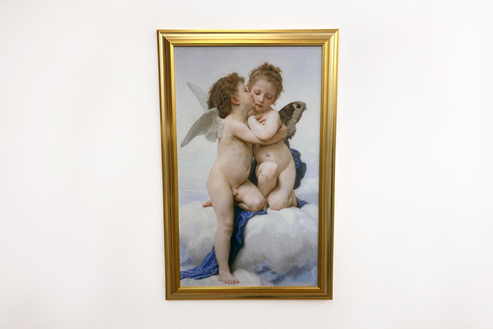 Kupidyn i Psyche jako dzieci, pierwszy pocałunek, 1890. - William-Adolphe Bouguereau