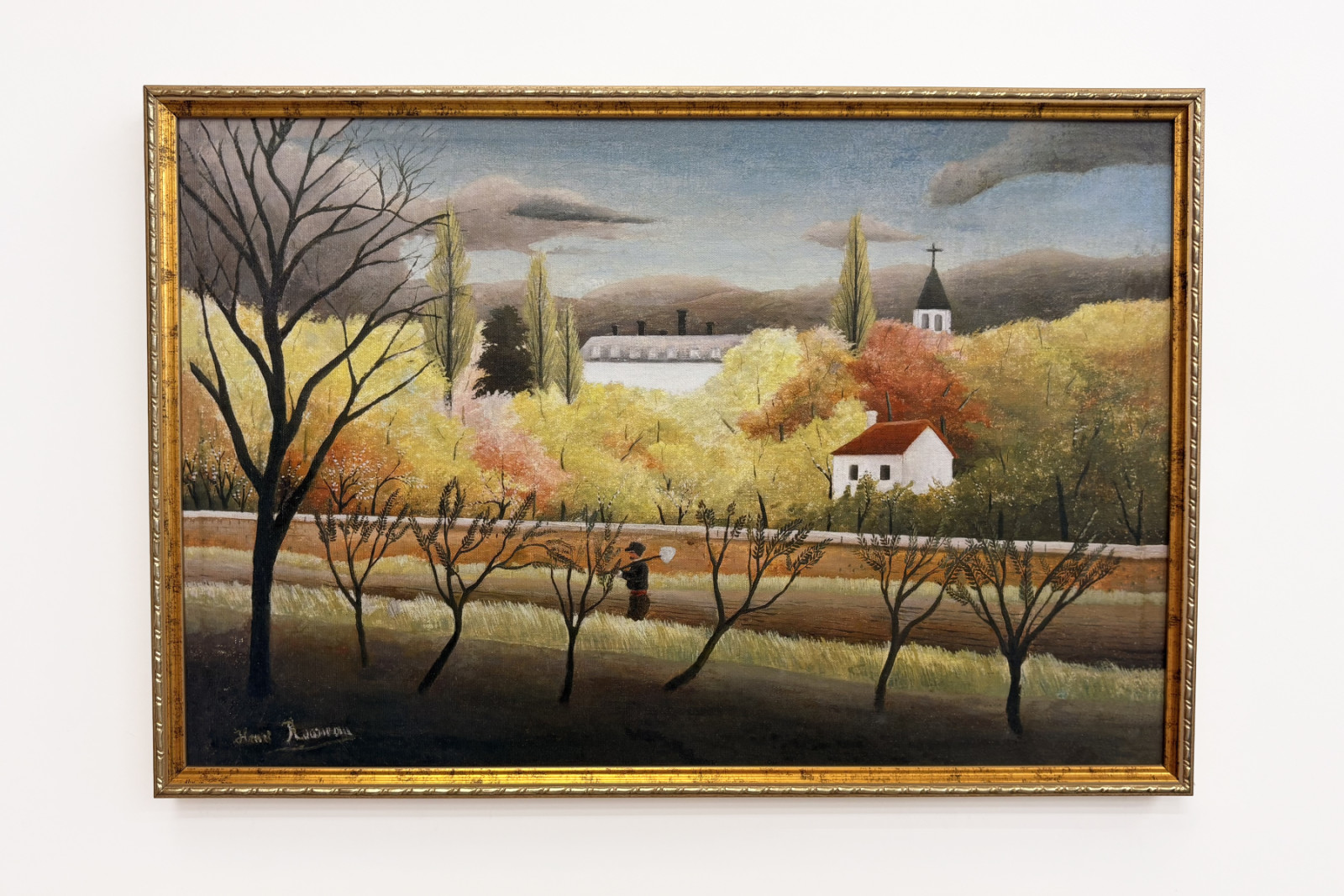 Krajobraz z chłopem - Henri Rousseau