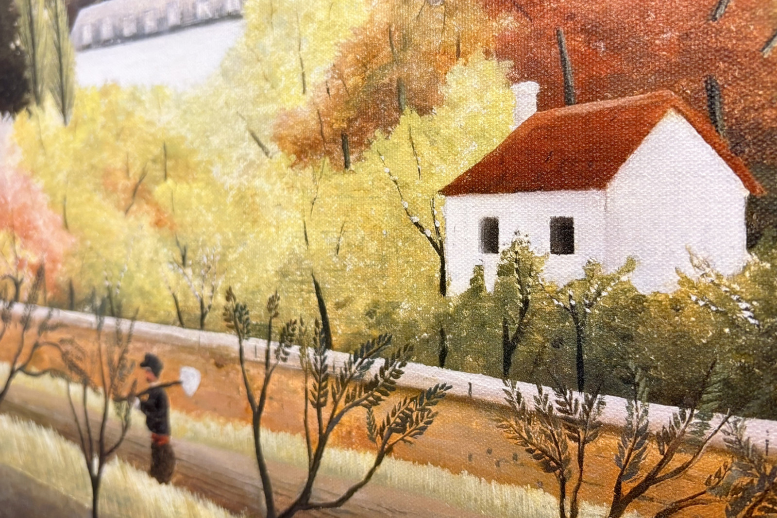 Krajobraz z chłopem - Henri Rousseau