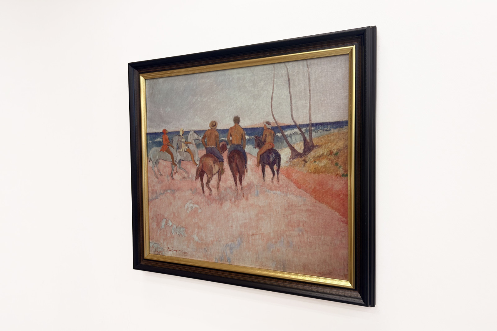 Jeździec konny na plaży - Paul Gauguin