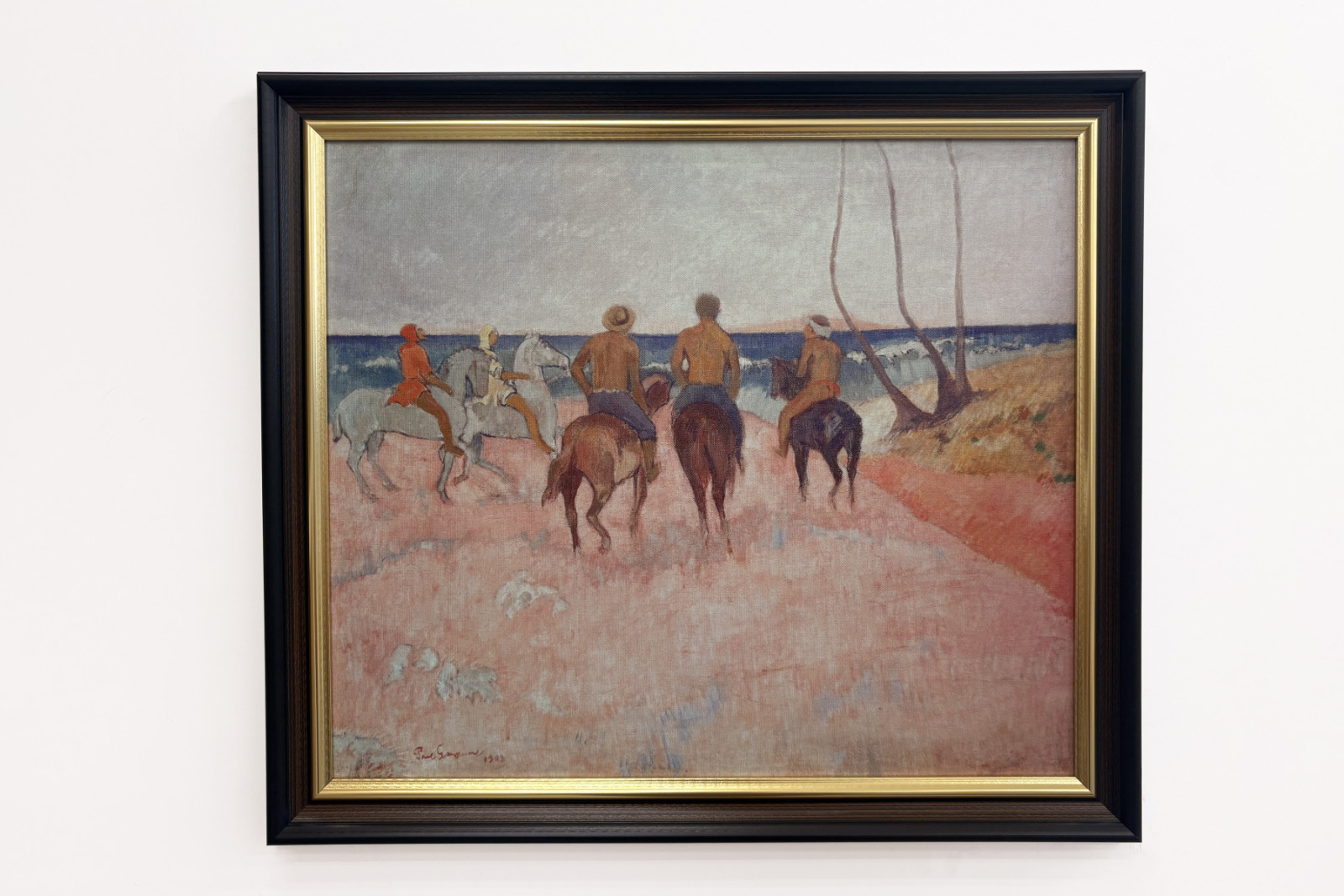 Jeździec konny na plaży - Paul Gauguin