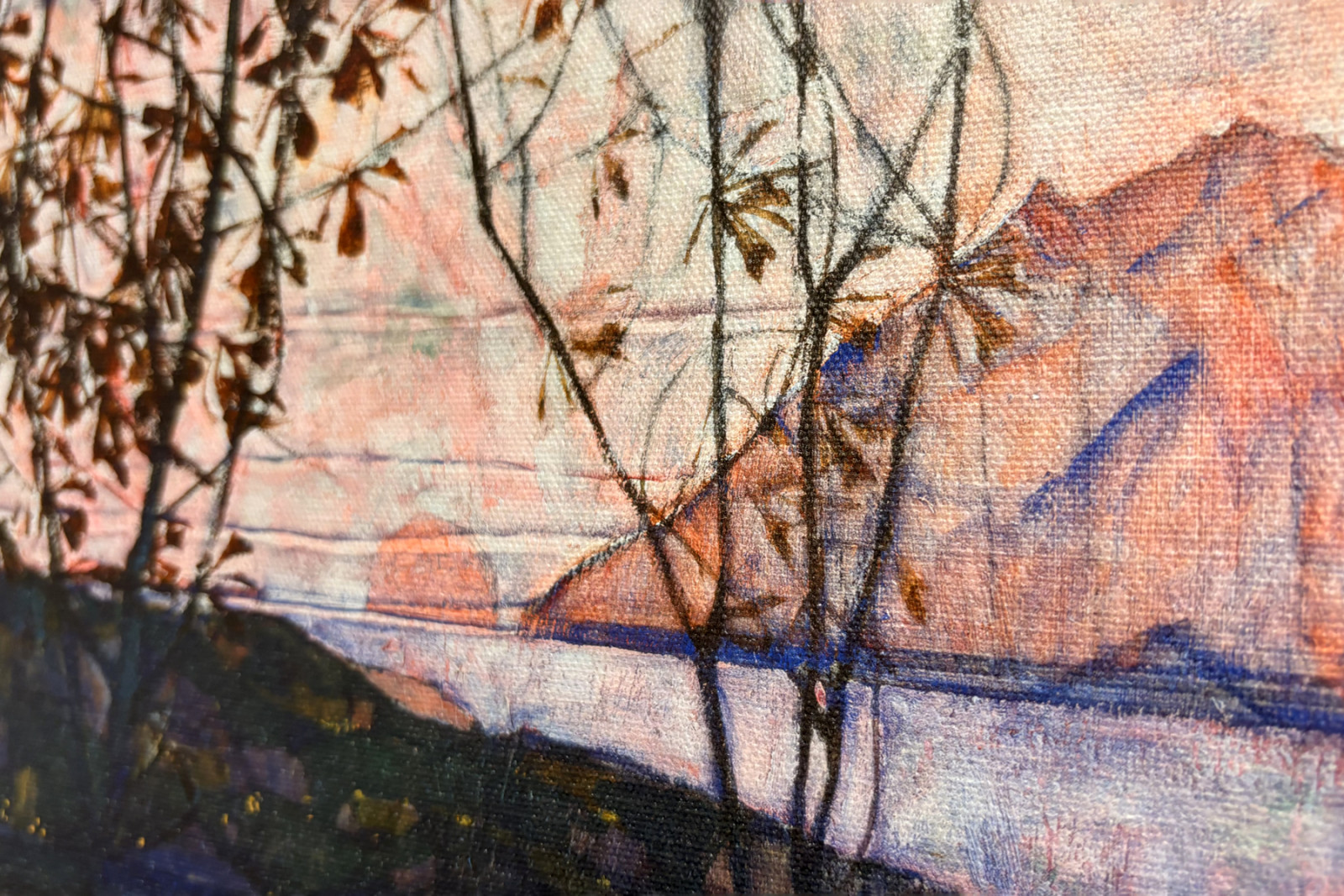 Zachodzące słońce, 1913 - Egon Schiele