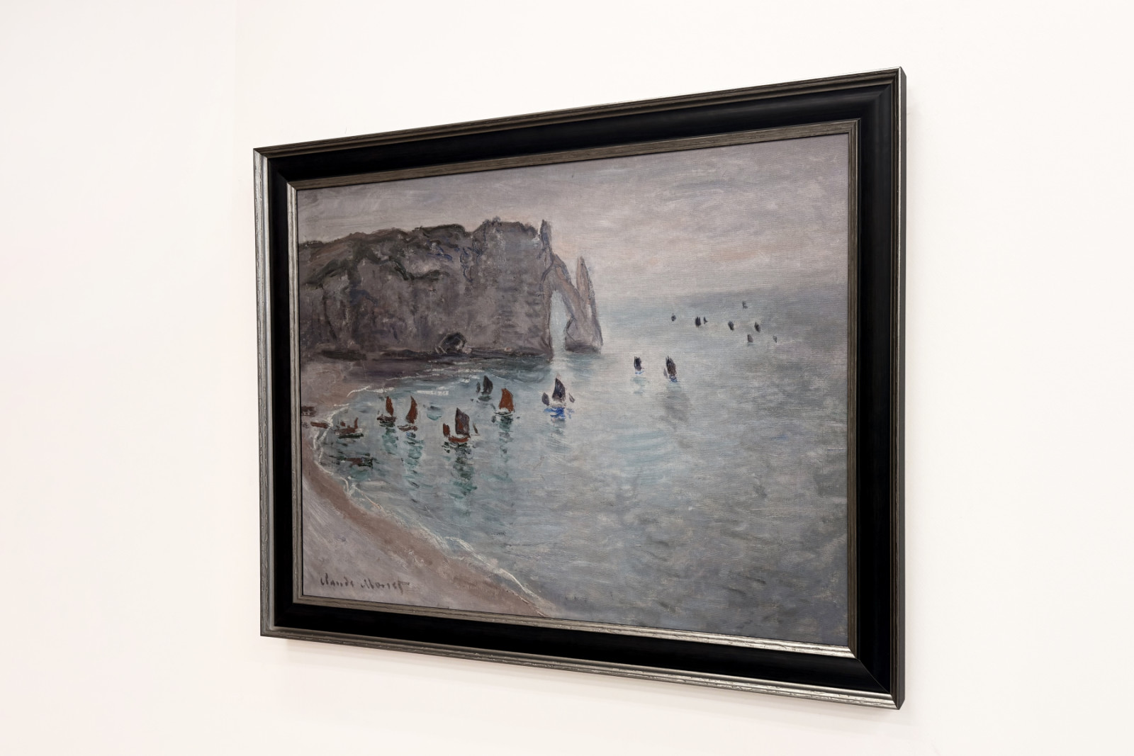 Etretat, Porte d’Aval: łodzie rybackie opuszczające port - Claude Monet