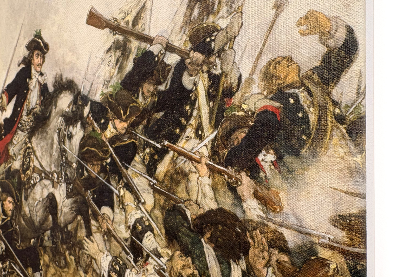 Stary Dessauer w bitwie pod Turynem, 1883 r. - Hermann Joseph Wilhelm Knackfuss