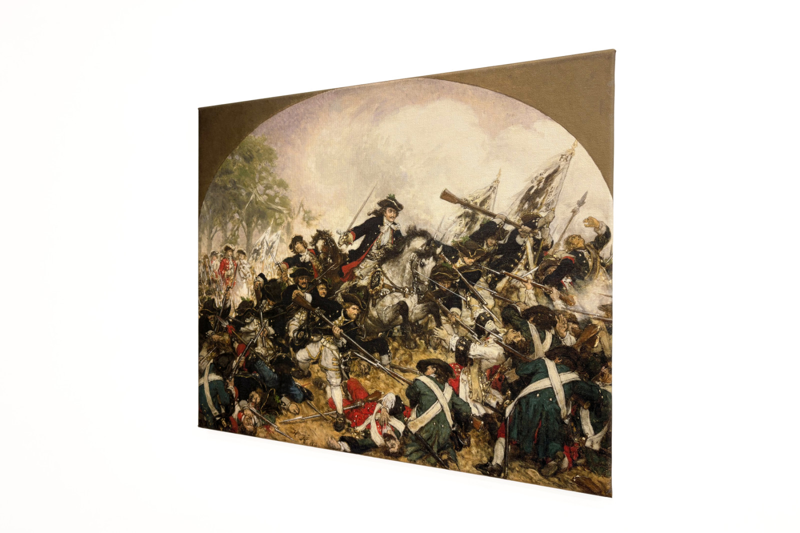 Stary Dessauer w bitwie pod Turynem, 1883 r. - Hermann Joseph Wilhelm Knackfuss
