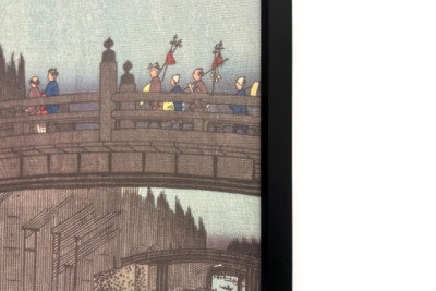 Targ Bambusowy na Moście Stołecznym, 1857., 1857. - Ando Hiroshige
