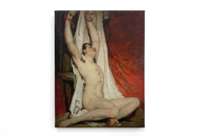 Akt męski z uniesionymi ramionami - William Etty
