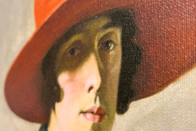 Dama w czerwonym kapeluszu - William Strang