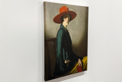 Dama w czerwonym kapeluszu - William Strang