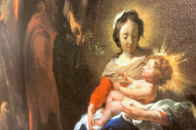 Odpocznij podczas ucieczki do Egiptu, XVII wiek. - Nicolaes Pietersz. Berchem