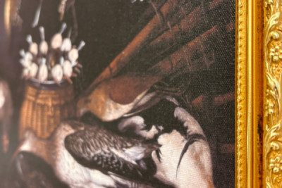 Martwa natura z ptakami (Ptak) Obraz przypisywany Michelangelo Merisi dit Caravaggio (Caravaggio) (1571-1610) Rzym Galleria Borghese - Michelangelo Merisi da (attr. to) Caravaggio