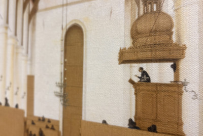 Wnętrze Sint-Odulphuskerk w Assendelft, 1649