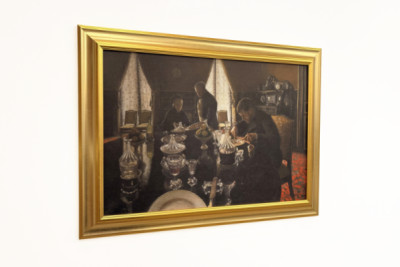 Diner - Kolacja na rue Miromesnil, w domu rodziny Caillebotte (olej na płótnie)