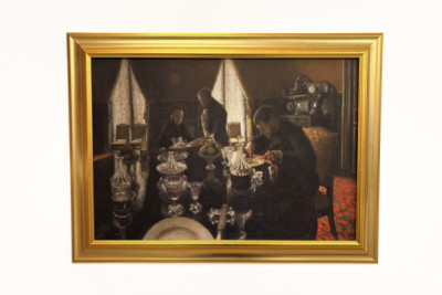 Diner - Kolacja na rue Miromesnil, w domu rodziny Caillebotte (olej na płótnie)