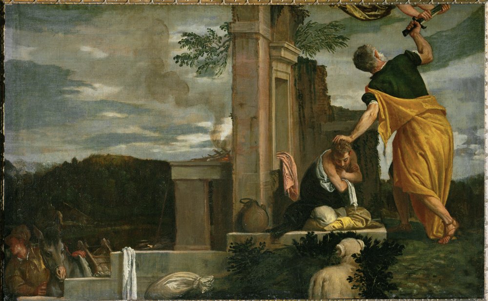 Ofiarowanie Izaaka (obraz na płótnie) autorstwa (1528-88) Veronese