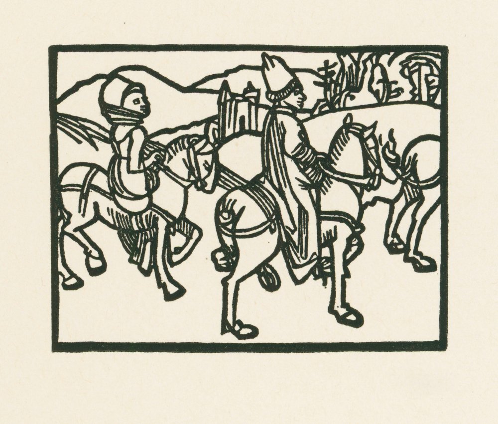 Książę na koniu, ok. 1489-90 (drzeworyt) autorstwa Albrecht Dürer or Duerer