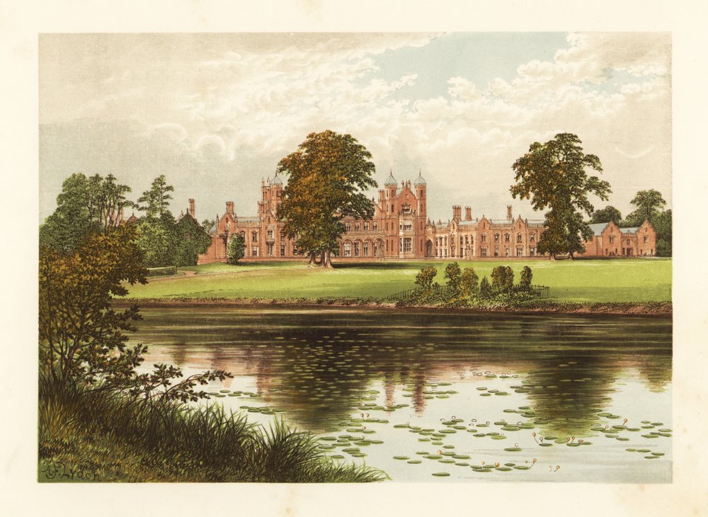 Capesthorne Hall, Cheshire, Anglia. autorstwa Alexander Francis (after) Lydon