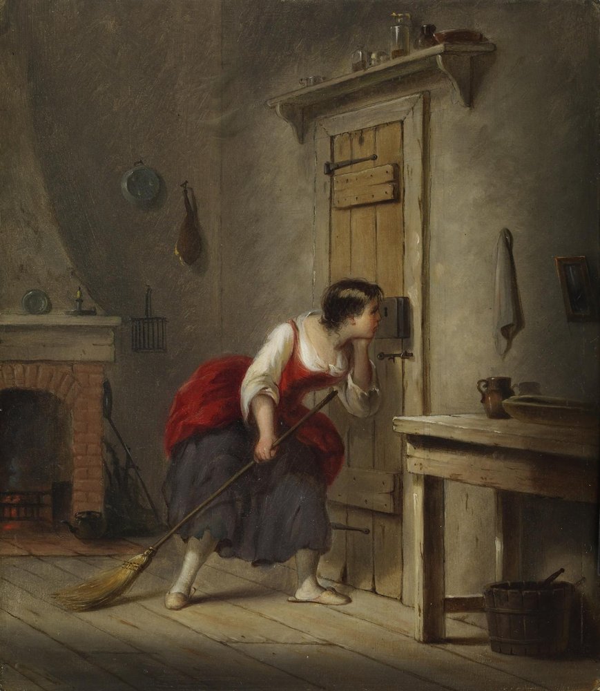 Markiza (z powieści Dickensa „Stary sklep z antykami”) autorstwa Alfred Jacob Miller