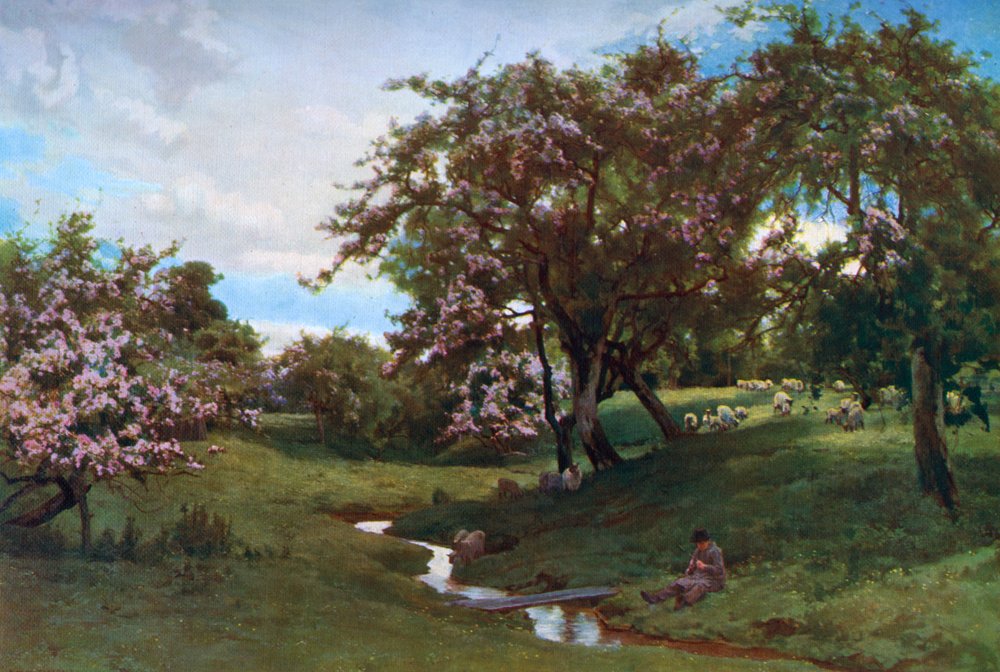 „Gdy natura malowała wszystkie rzeczy radosnymi”, 1887, 1912 autorstwa Alfred William Parsons