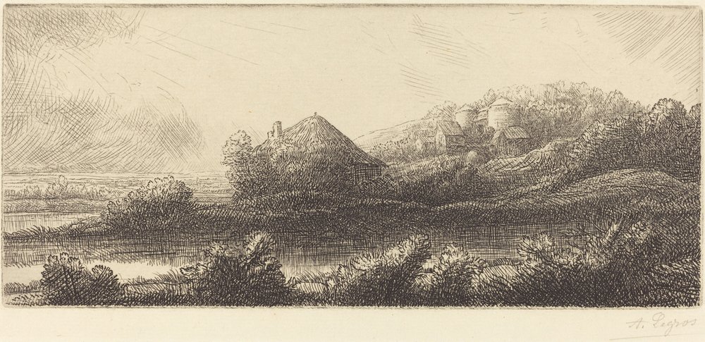 Chata na bagnach autorstwa Alphonse Legros