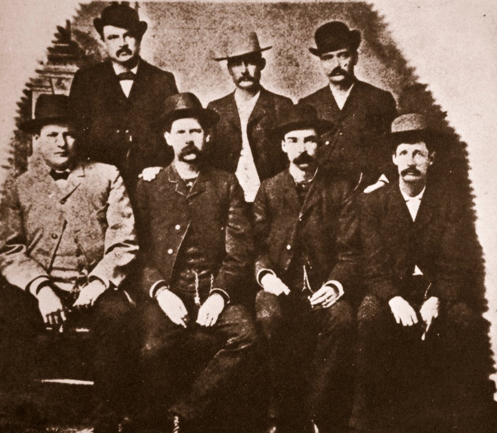 Komisja Pokoju Dodge City, czerwiec 1883 (zdjęcie w sepii) autorstwa American Photographer