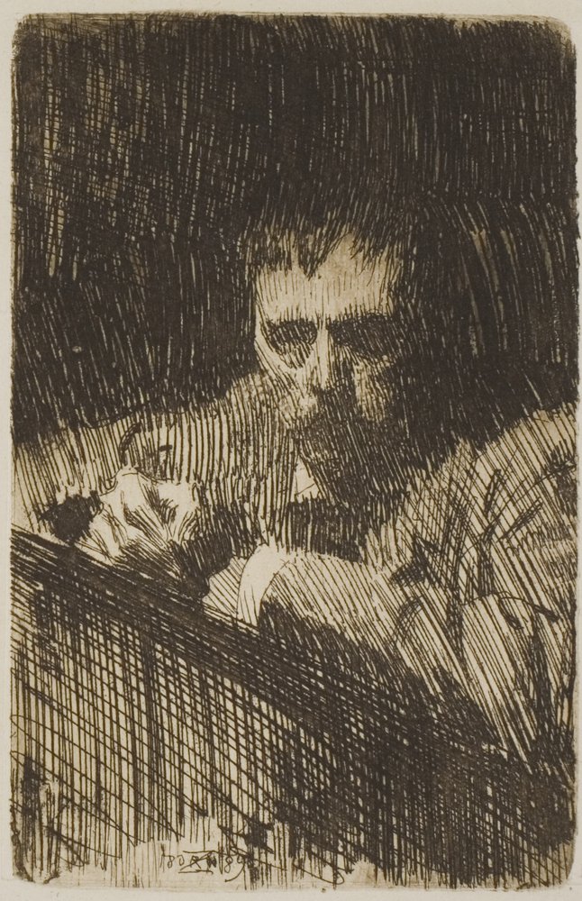 Malarz-wytrawiacz (Autoportret) autorstwa Anders Zorn