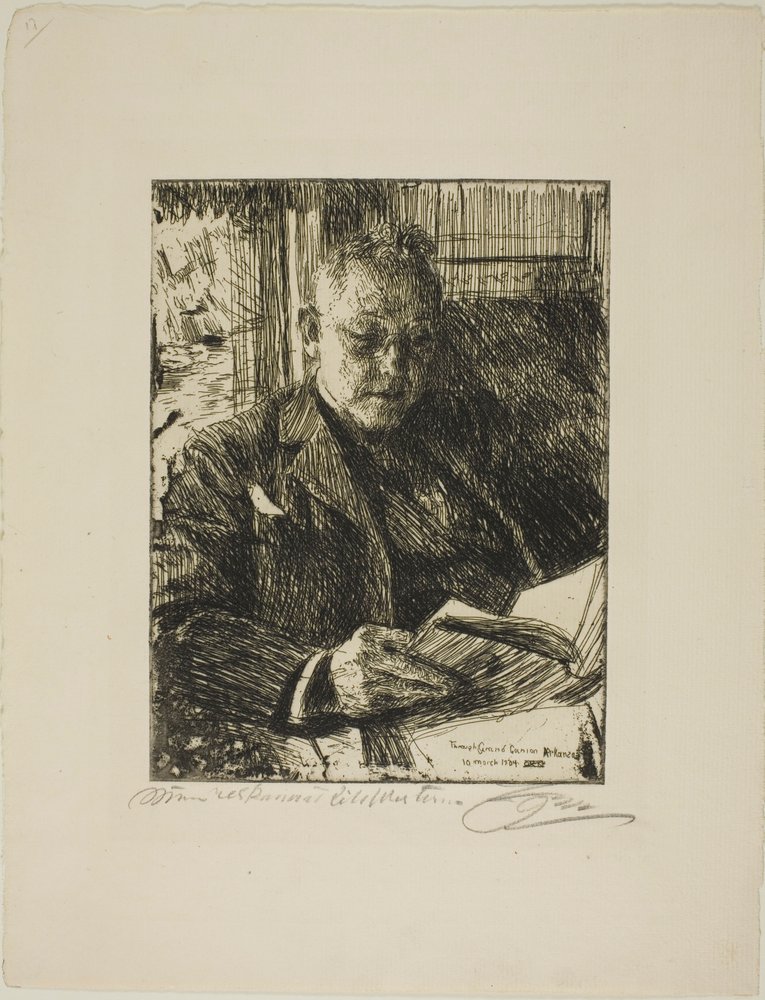 Towarzysz Podróży (Pan Ch. Deering) autorstwa Anders Zorn