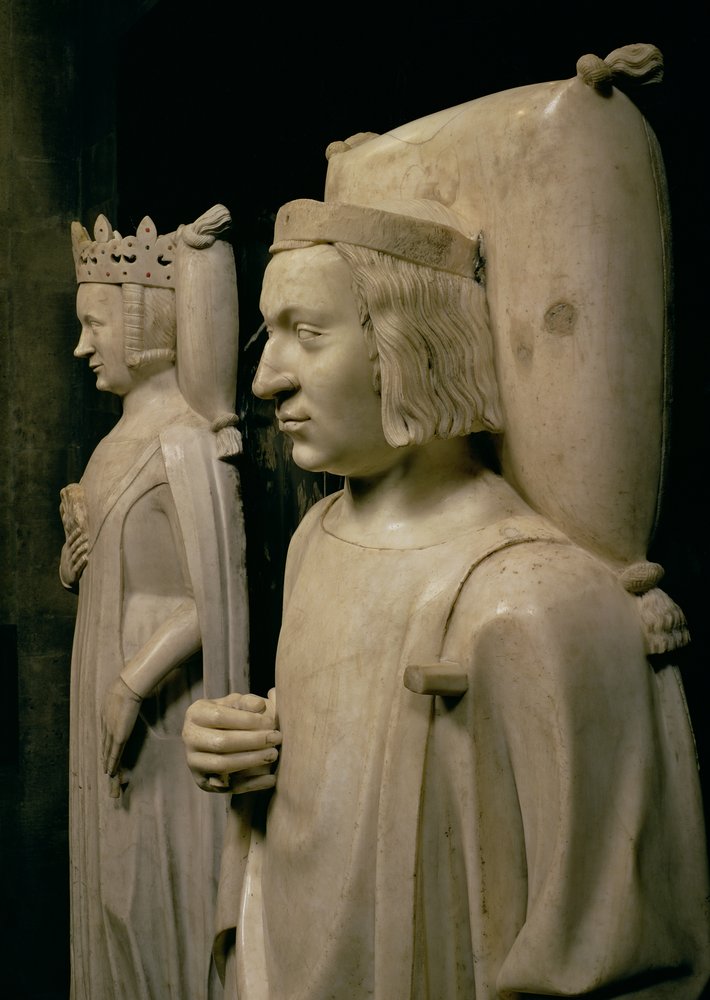 Wizerunki z grobu Karola V „Mądrego” (1338-80) ok. 1364 (marmur) (patrz także 95783) autorstwa Andre Beauneveu