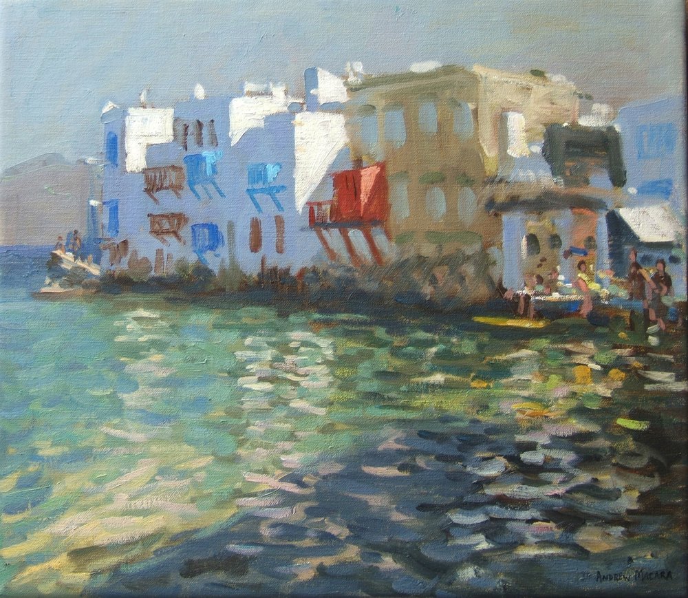 Mała Wenecja, Mykonos autorstwa Andrew Macara