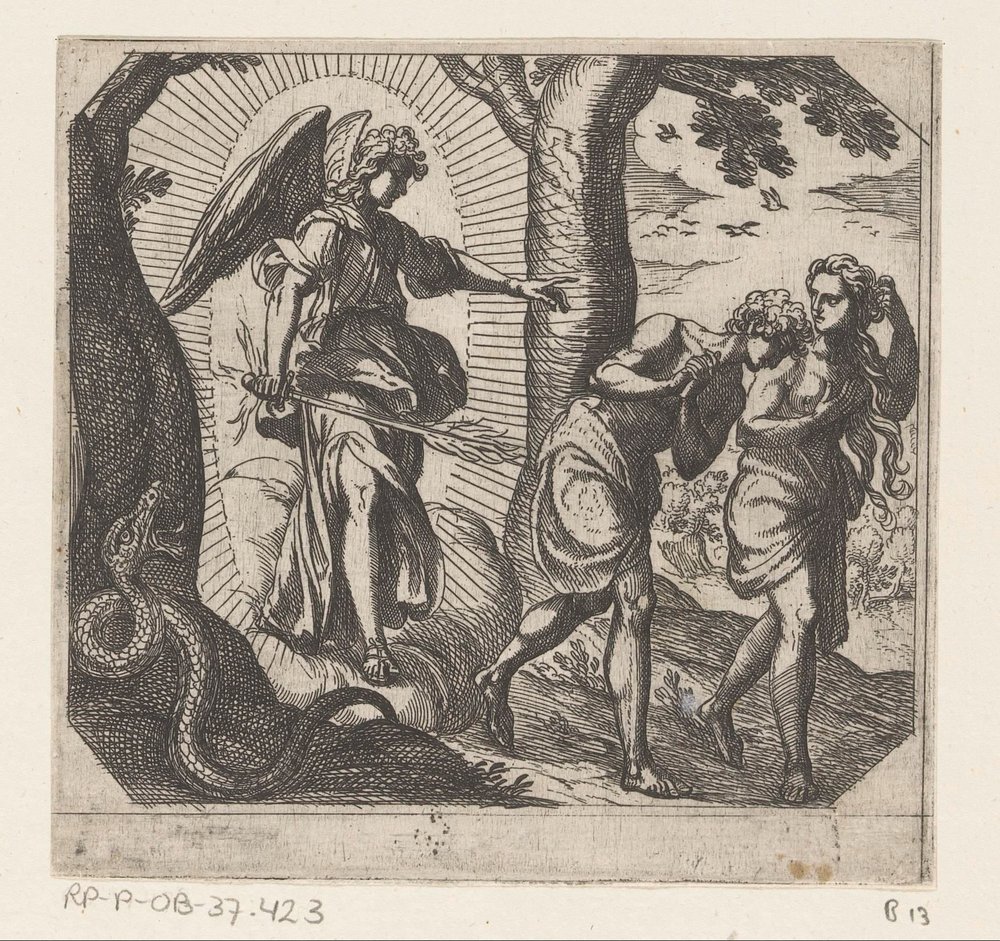 Wypędzenie z raju autorstwa Antonio Tempesta