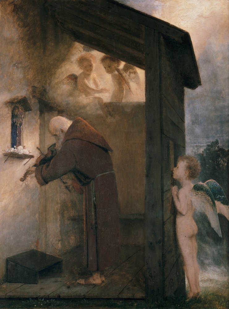 Pustelnik autorstwa Arnold Böcklin