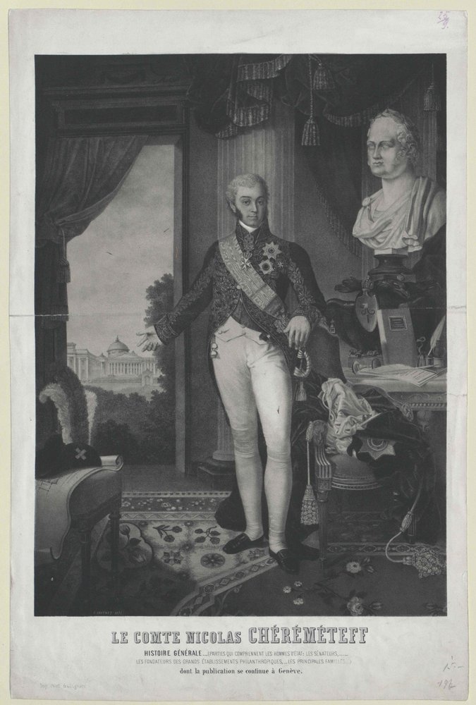 Nikołaj Petrowicz hrabia Szeremietiew autorstwa Artist Unknown