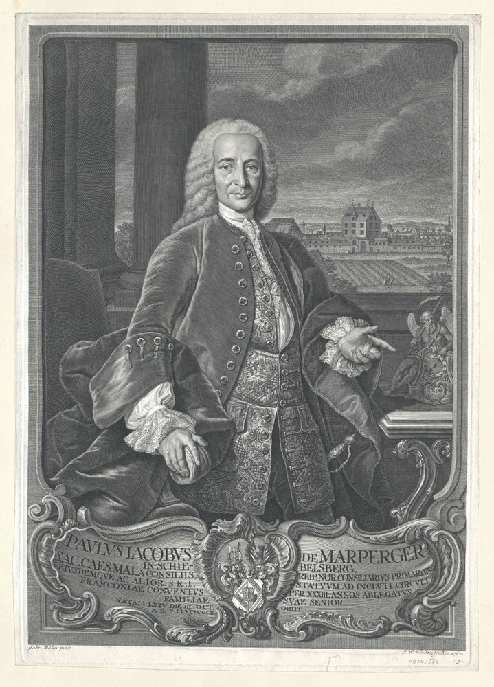 Paul Jakob von Marperger autorstwa Artist Unknown