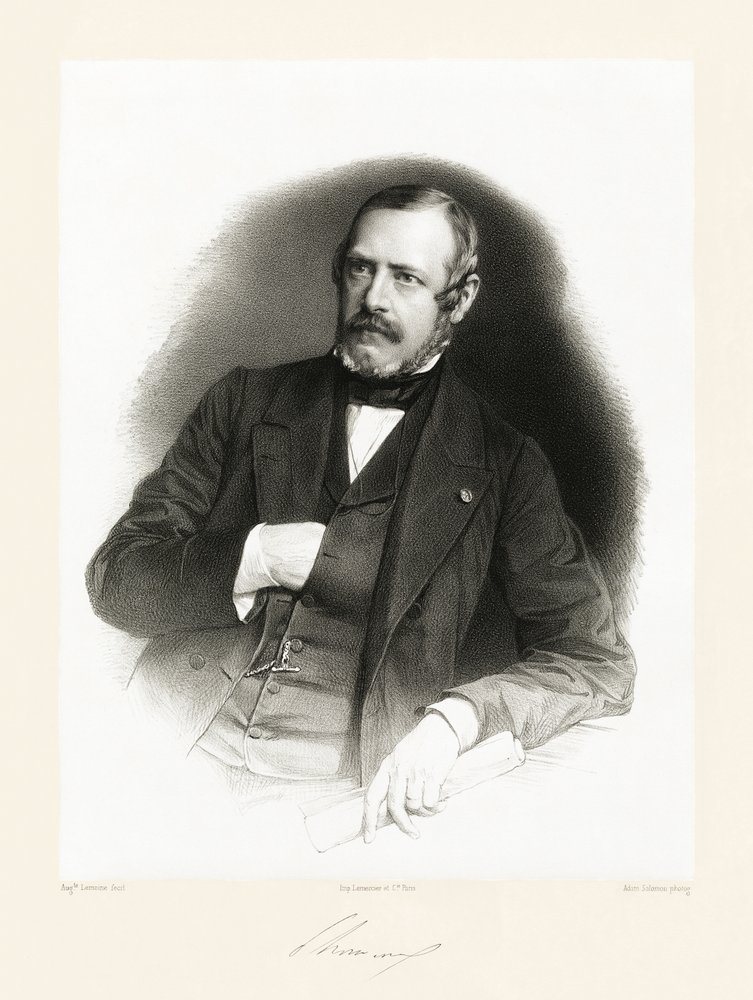 Édouard Antoine de Thouvenel, 1865-66 autorstwa Auguste Charles Lemoine