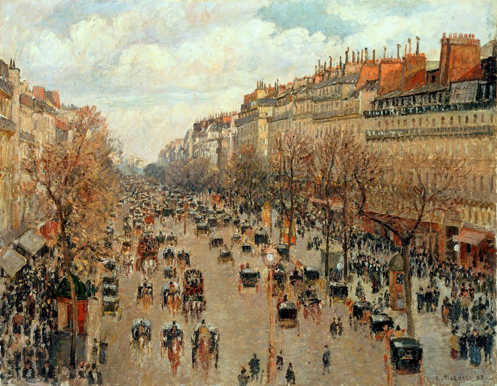 Bulwar Montmartre autorstwa Camille Jacob Pissarro