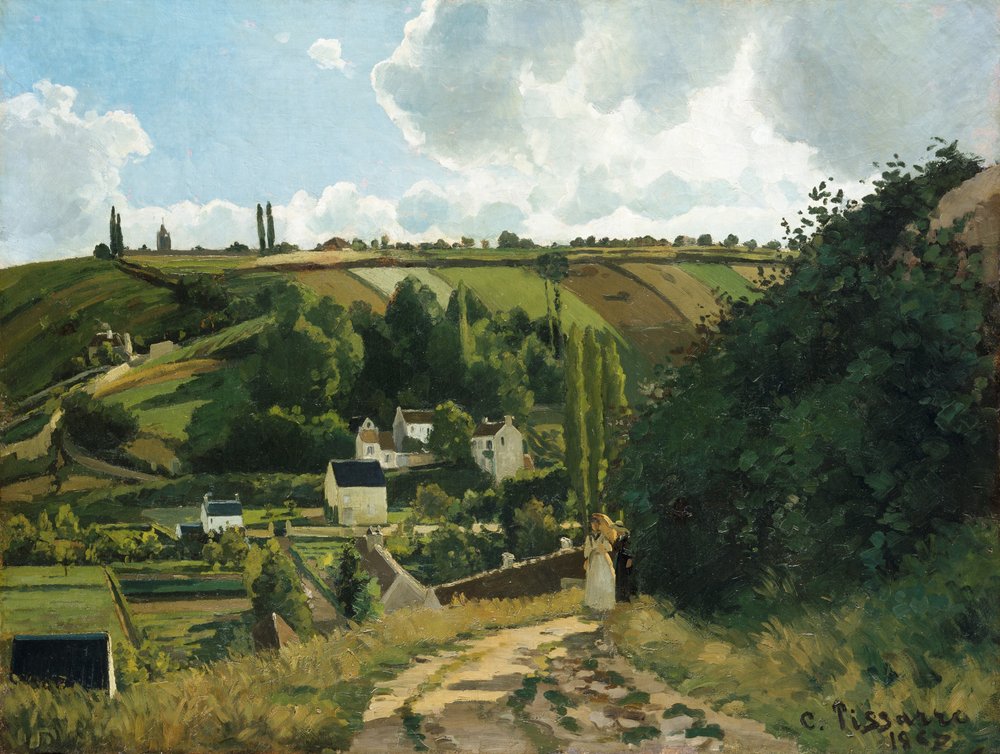 Wzgórze Jalais w Pontoise autorstwa Camille Jacob Pissarro