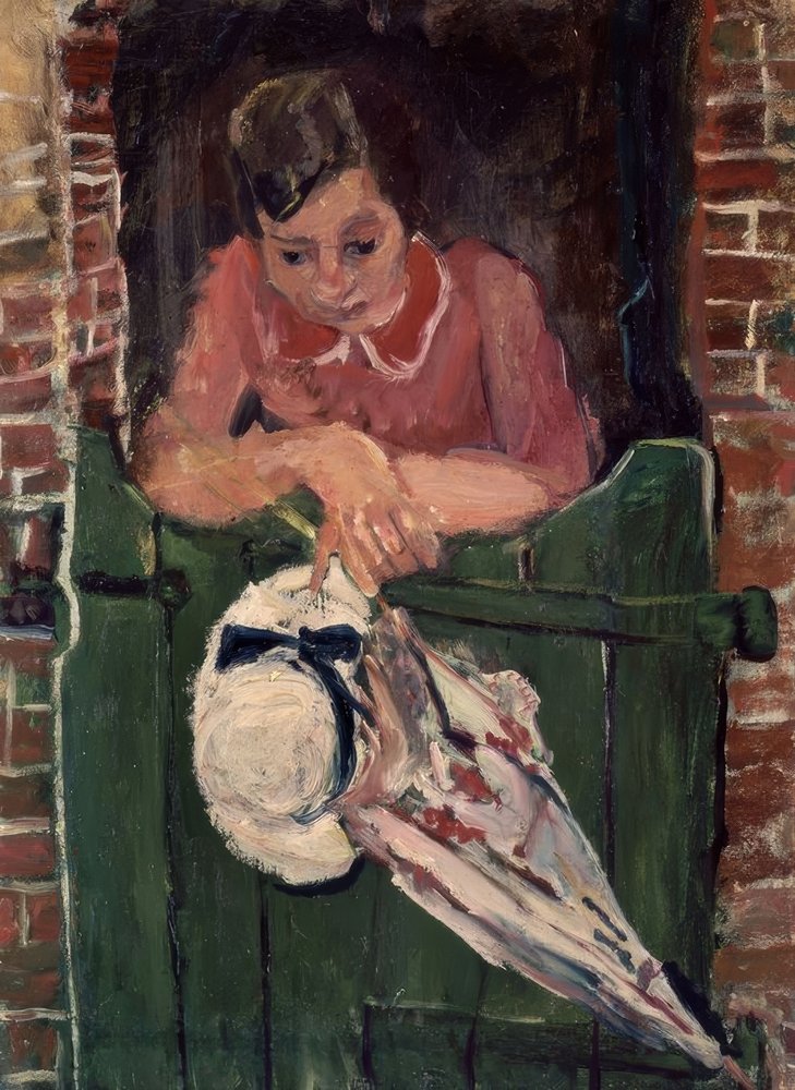 KOBIETA Z PARASOLEM - S XX - FRANCUSKI EKSPRESJONIZM autorstwa Chaim Soutine