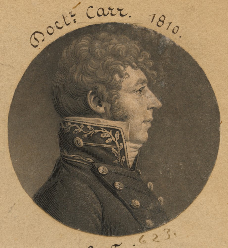 John H. Carr autorstwa Charles Balthazar Julien Févret de Saint-Mémin