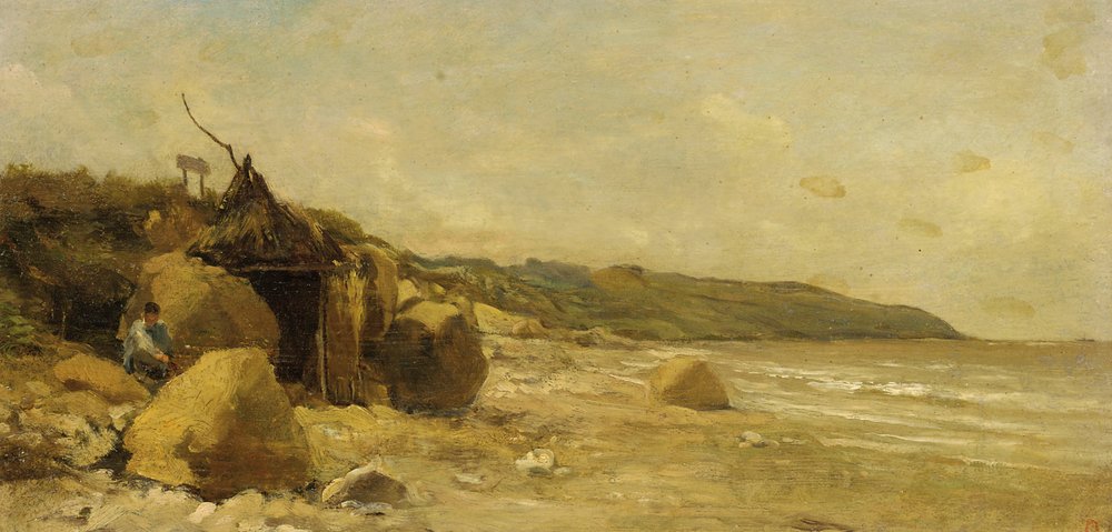 Domek kąpielowy Daubigny autorstwa Charles Francois Daubigny