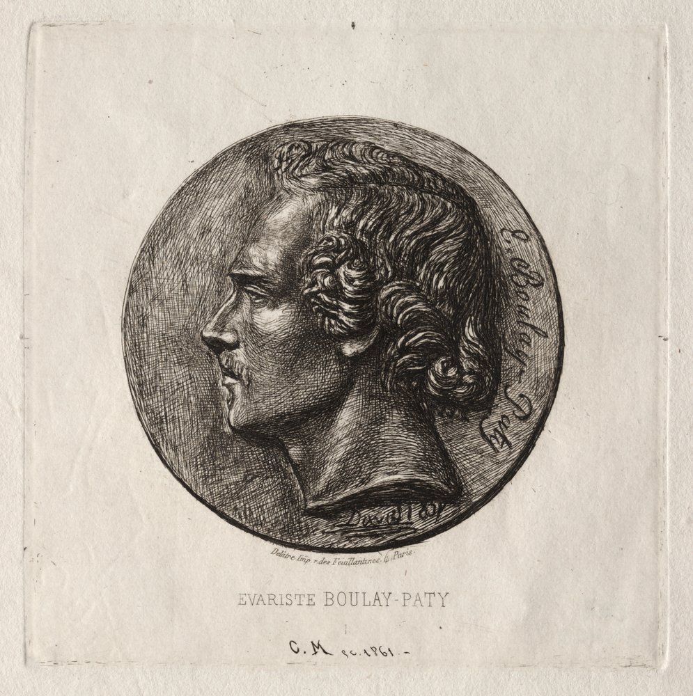 Evariste Boulay-Paty; poeta autorstwa Charles Meryon
