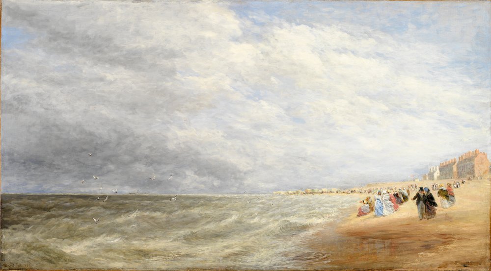 Piaski Rhyl, 1855 autorstwa David Cox